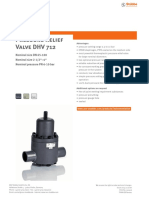 Stubbe DHV-712 Pressure Relief Valve Data Sheet