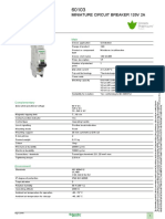 Squre D 60103 Circuit Breakers Data Sheet