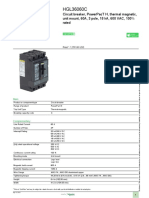 Square D HGL36060C PowerPact H-Frame Molded Case Circuit Breakers Data Sheet