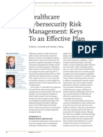 Healthcare Cybersecurity Risk Management: Keys To An Effective Plan