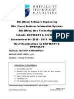 Decision Mathematics Math1103c 5