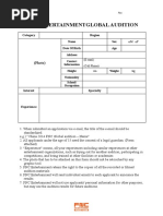 FNC Global Audition Application Form - Eng