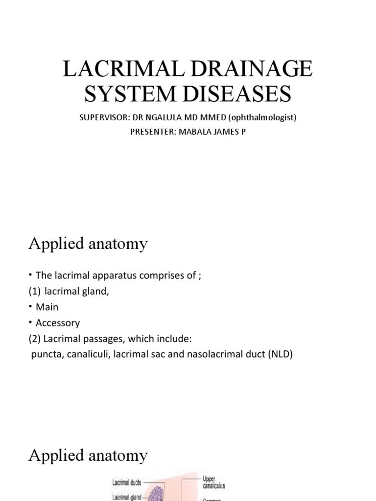 Lacrimal System & Dry Eye Guide | PDF | Human Eye | Ophthalmology