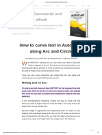 How To Curve Text in AutoCAD, Along Arc and Circle