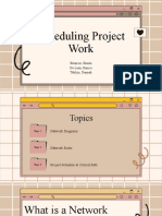 Scheduling Project Work