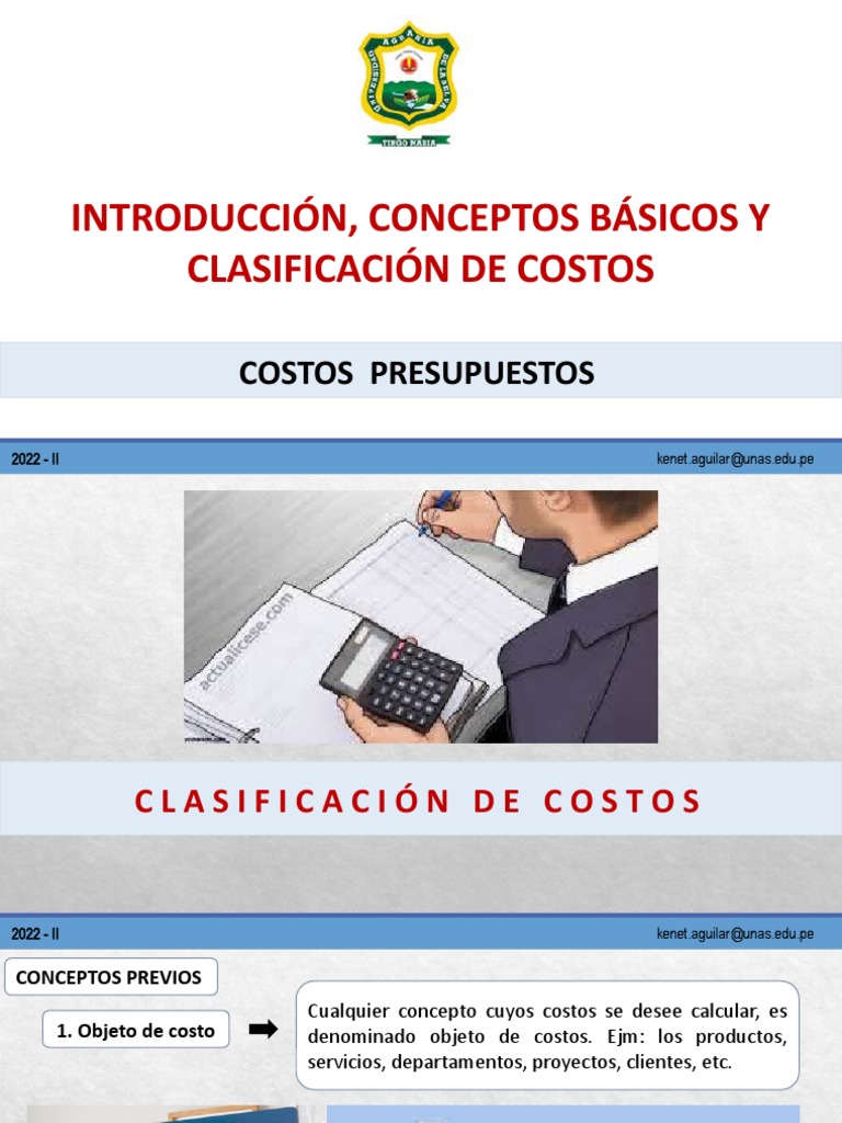 Clasificación de Costos en Presupuestos | PDF | Presupuesto | Marketing