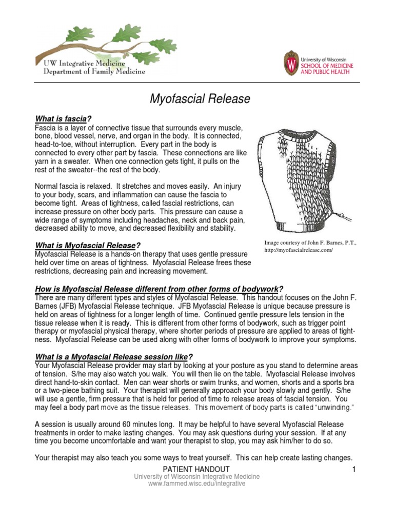 Handout Myofascial Release | PDF | Clinical Medicine | Medicine