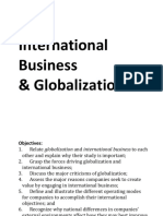 Chapter 1 International Business and Globalization