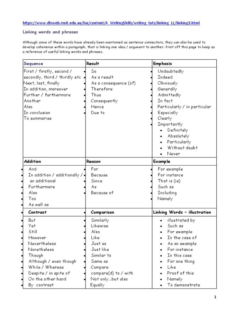 Notable Example Sentence