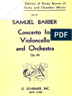 Barber, Samuel - Cello Concerto