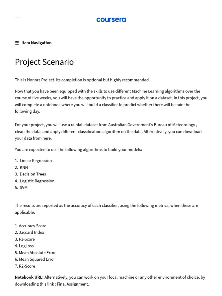 Project Scenario _ CourseraProject Scenario _ Coursera