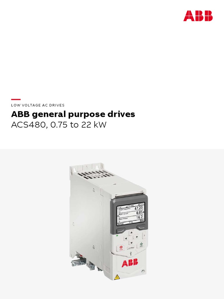 ABB ACS480 General Purpose Drives Guide | PDF