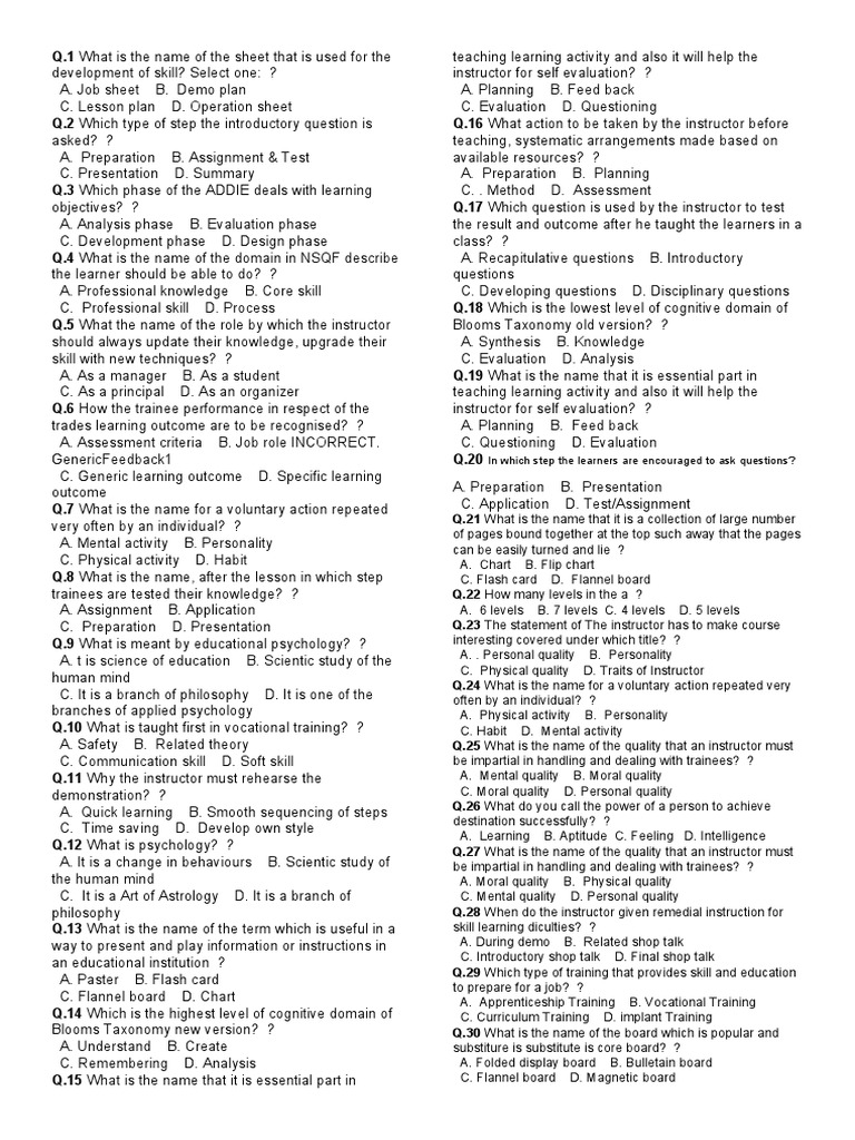 TMT Test CITS CSA | PDF | Learning | Psychology