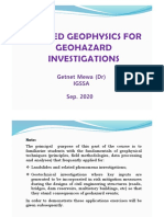 Geophysics For Geohazard (Introduction - I)