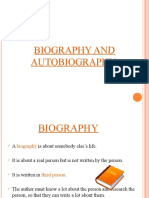 Biography and Autoboigraphy PP