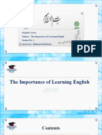 The Importance of Reading English