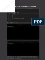 9TH May - M.Nadim PRINTING ODD AND EVEN NUMBERS