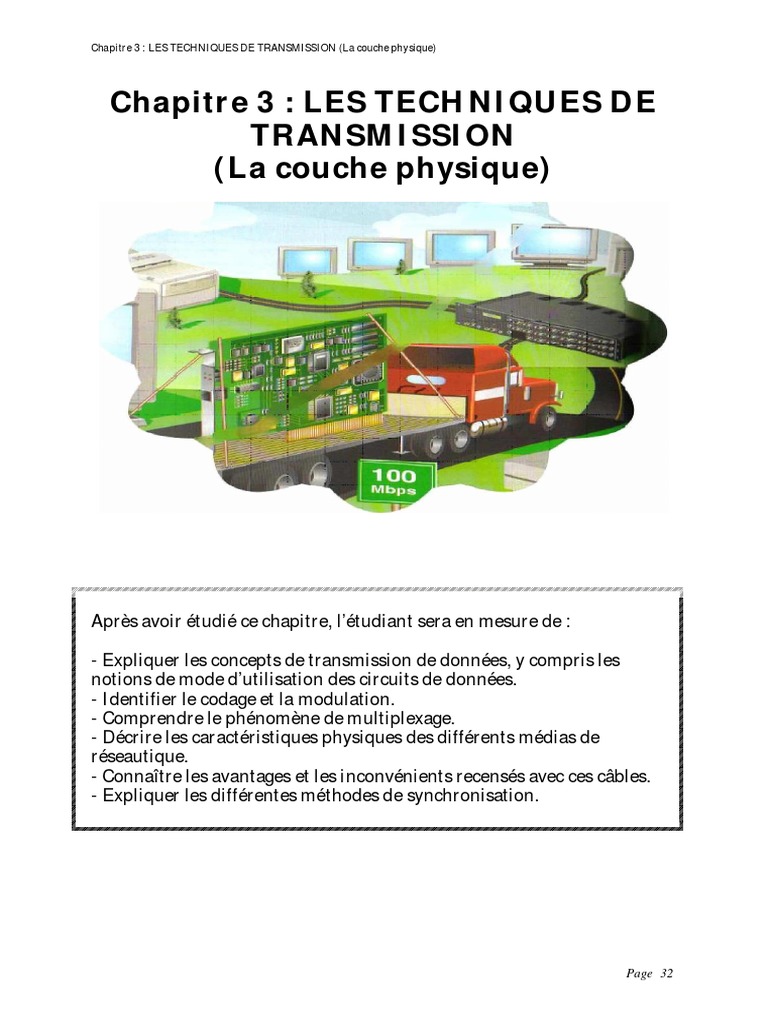 Techniques de Transmission de Données | PDF | Fibre optique | Modulation