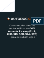 Como Mudar Óleo Do Motor e Filtro em VW Amarok Pick-Up (2HA, 2HB, S1B, S6B, S7A, S7B) - Guia de Substituição