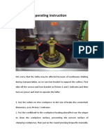 Lathe Operating Instruction