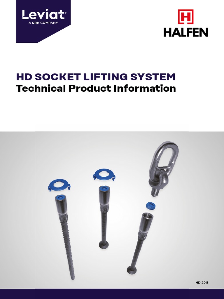 HD Socket Lifting System Overview | PDF | Precast Concrete | Screw