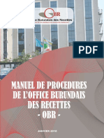 Manuel de Procedures de l'OBR - 1