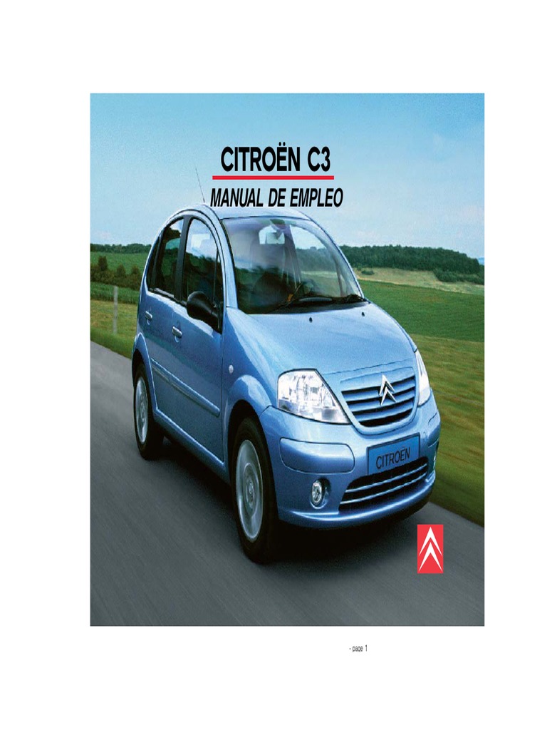 Citroën C3: Manual de Empleo | PDF | Vehículo de motor | Industria ...