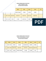 Jadwal PTM Kelas 2 Bulan November