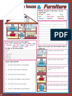 Identify The Parts of The House. Use The Words Below.: Kitchen Front Door