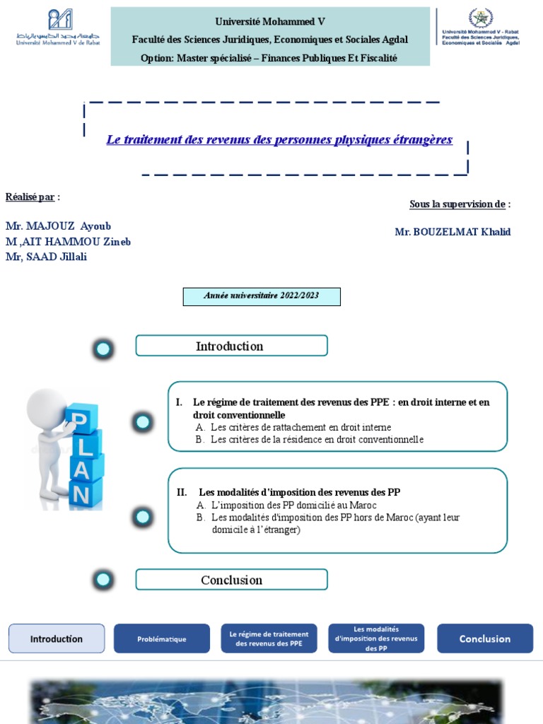 Imposition des revenus des PPE au Maroc | PDF | Impôt sur le revenu ...