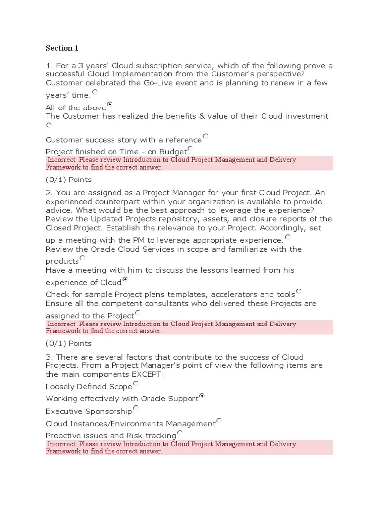Oracle Cloud Essentials Assessment Guide | PDF | Cloud Computing ...