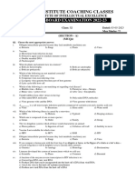 Pre Board Biology 11th Botany