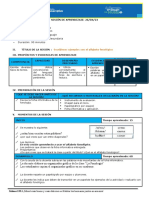 SESION Literatura - Alfabeto Fonológico - 1ro Secundaria - Miercoles 26 de Abril