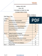 CBSE Class 12 Economics Syllabus