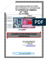 Cours D'informatique Générale Destiné Aux Étudiants de L1 LMD Info 2022 - 2023