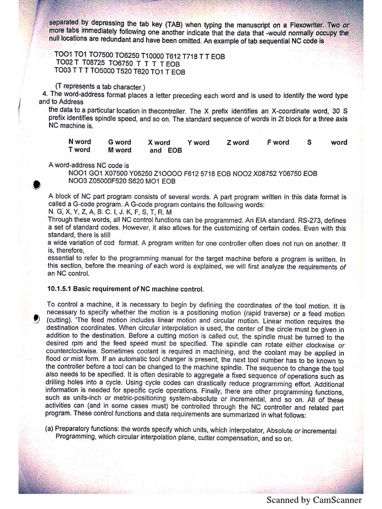 Basic CNC Notes-6 | PDF