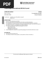 Cambridge International AS & A Level: Computer Science 9618/04