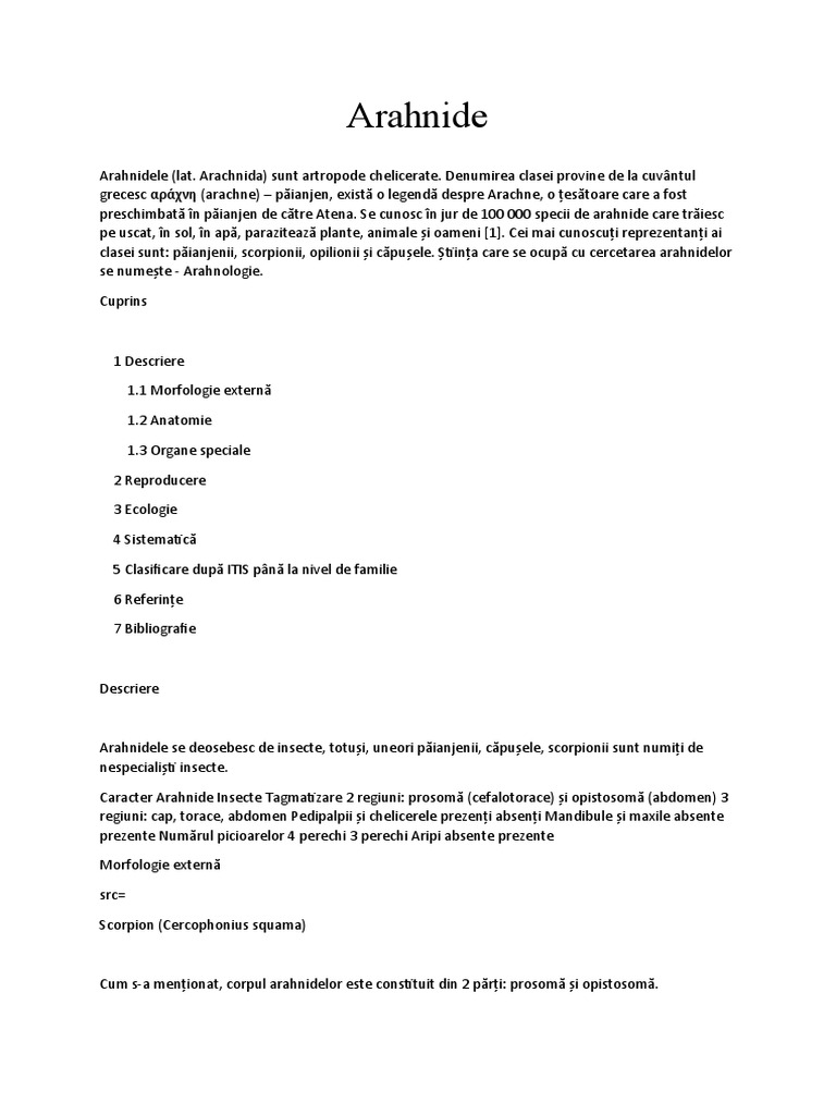 Arahnide | PDF