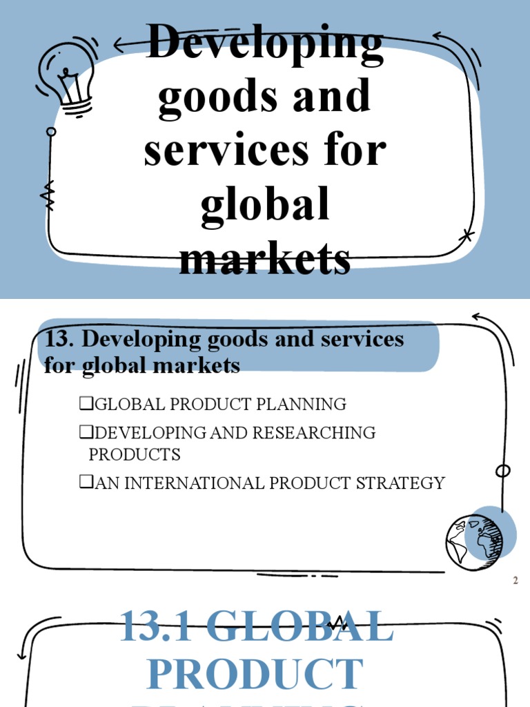 Developing Goods Services For Global Market | PDF | Marketing | Brand