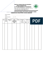 Form Monotoring Status Anastesi Lokal