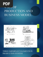 4 M's of Production and Business Model