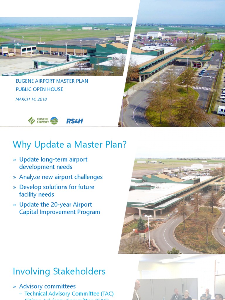 Eugene Airport Master Plan Update PDF Airport Aviation