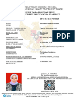 (The Indonesian Health Profession Board) : Registration Certification of Midwife