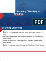 Peds 2 - Pulmonary Disorders of Children