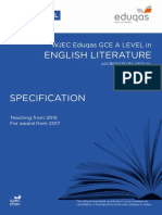 English Lit Specification