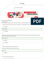 Evaluación de La Unidad 3 - Unidad 3. Identidad y Autoestima - Material Del Curso BIEM23022X - MéxicoX