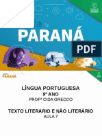 EnsFundII Lingua Portuguesa 9ano Slides Aula 07