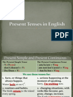 Present Tense Simple and Continuous