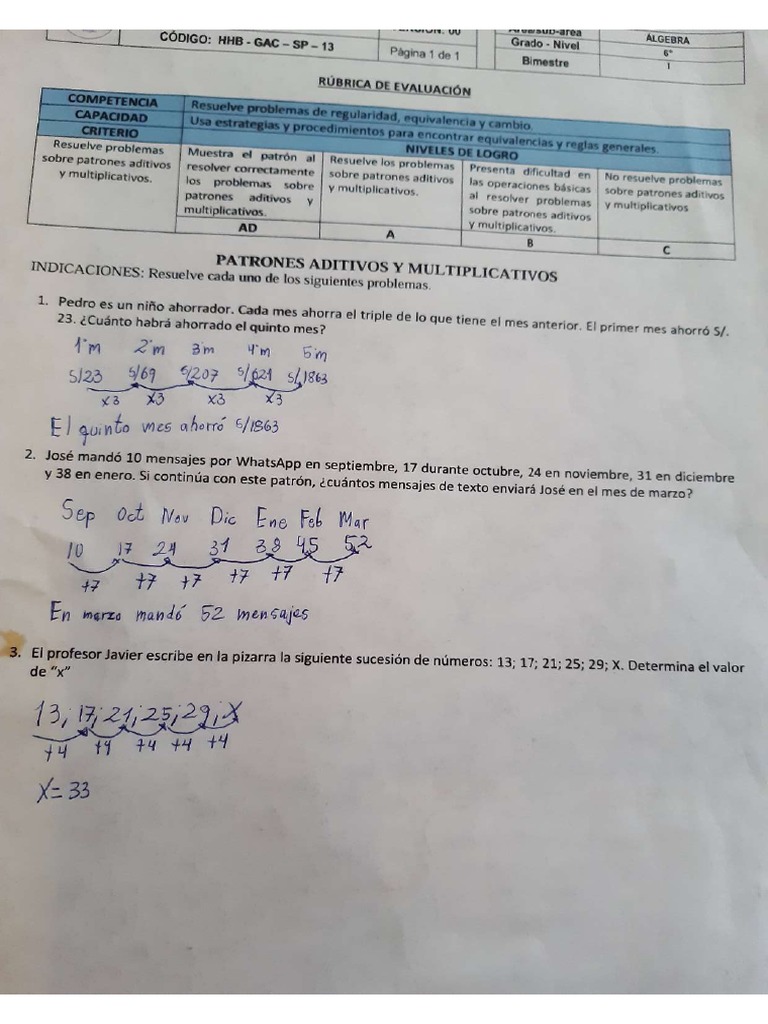 Algebra Tarea Pdf