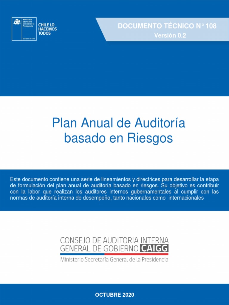 Documento Tecnico N 108 Plan Anual de Auditoria | PDF | Auditoría ...